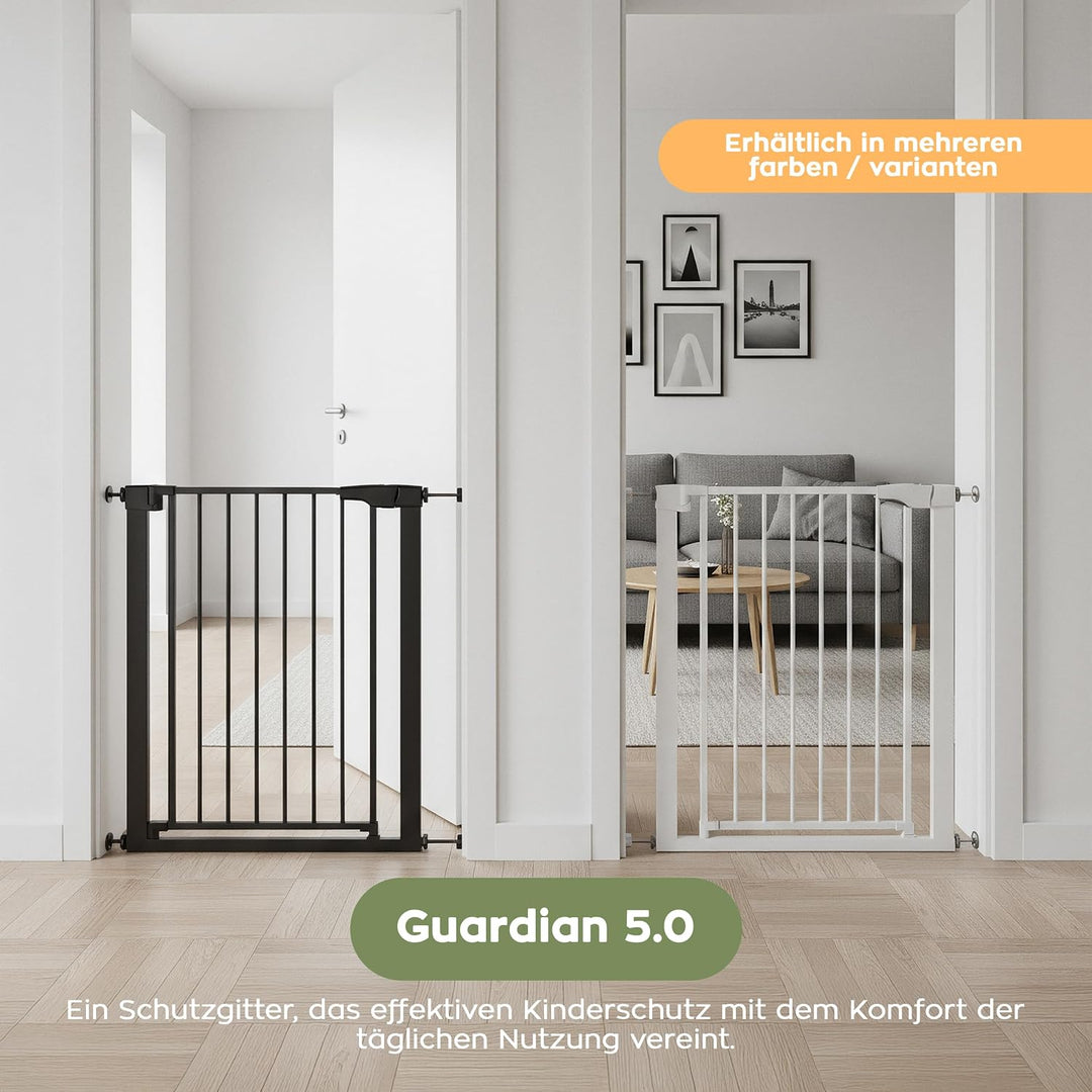 Tulano Guardian 5.0 Treppenschutzgitter ohne Bohren - 75–117 cm GUARDIAN 5.0 BLACK 75 – 117 cm, GUAR