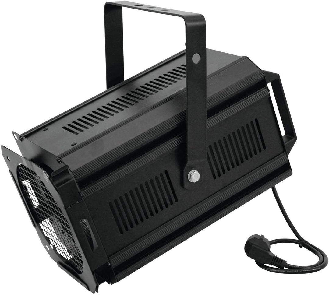 EUROLITE Theatre Spot 650/1000 Fresnel schwarz | Theaterscheinwerfer für Halogenlampe mit 650 oder 1