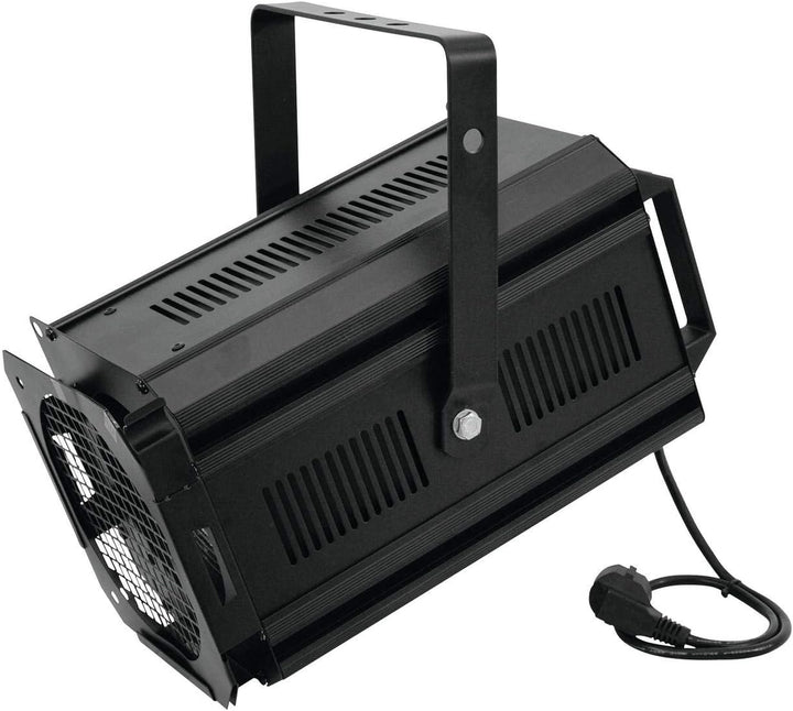 EUROLITE Theatre Spot 650/1000 Fresnel schwarz | Theaterscheinwerfer für Halogenlampe mit 650 oder 1