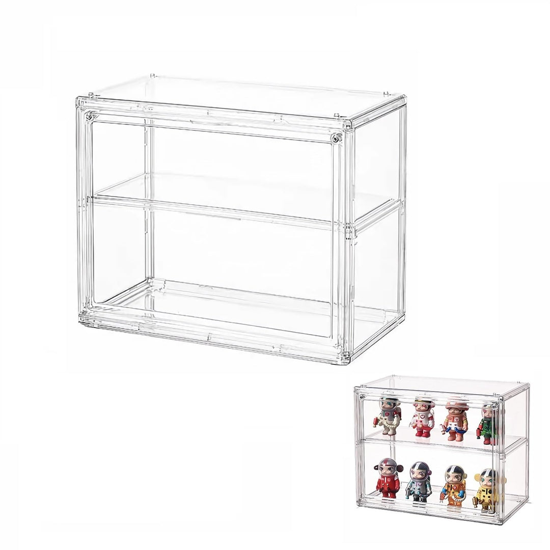 Schaukasten Vitrine, Acryl Vitrine, Glasvitrine, Vitrine Klein mit Tür Für Action Figuren Spielzeug,