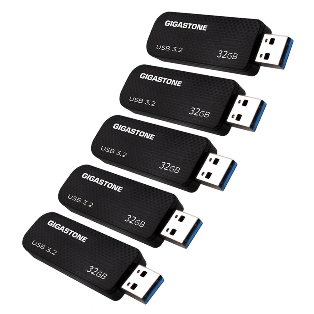 Gigastone Z30 32GB 5er-Pack USB 3.0 Flash-Laufwerk mit hoher Geschwindigkeit, zuverlässige Leistung,