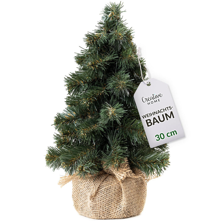 Creative Home Kleiner Weihnachtsbaum Tannenbaum Künstlich 30 cm | Künstlicher Weihnachtsbaum Deko Ju