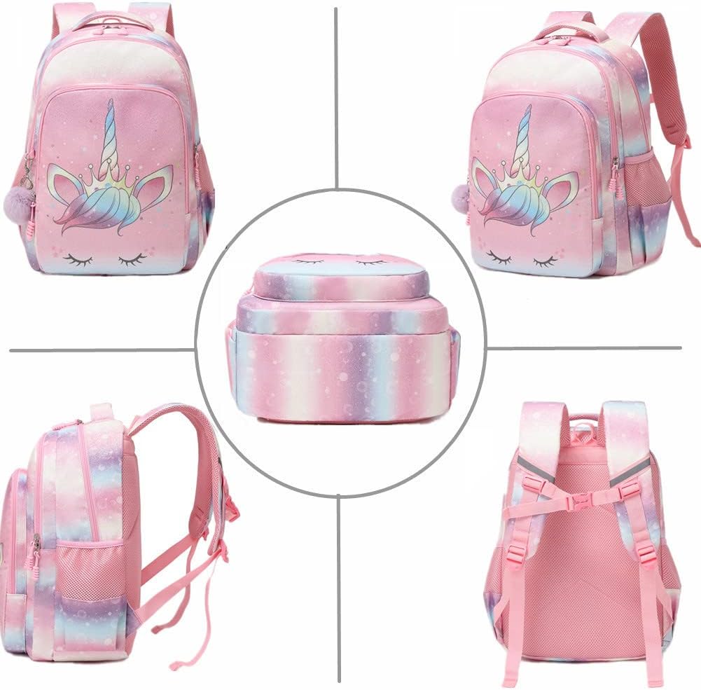 Jumpopack Schulrucksack Kinder Einhorn Schulranzen Kinderrucksack Regenbogen Kinder Schultasche Schu