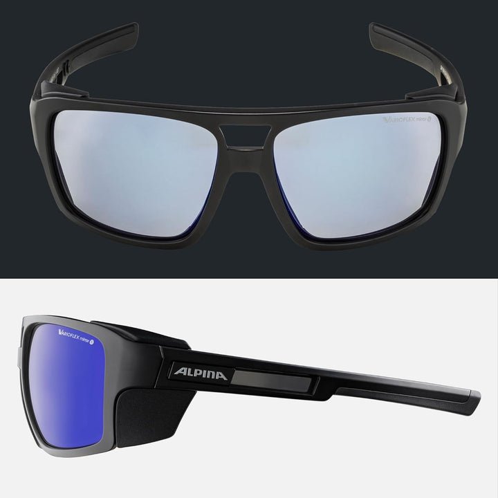 ALPINA SKYWALSH V - Selbsttönende, Bruchfeste & Beschlagfreie Sport- & Fahrradbrille Mit 100% UV-Sch