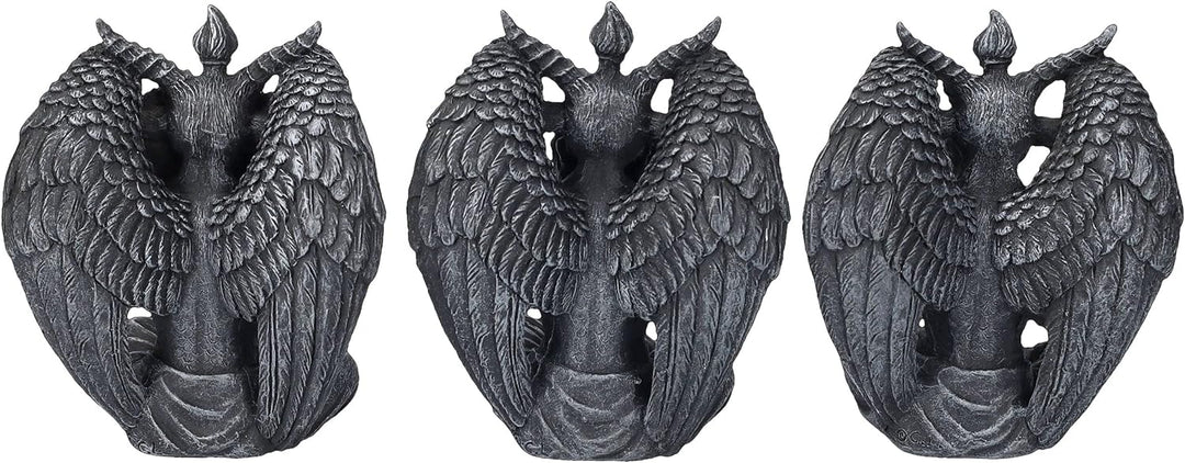 Pacific Giftware Baphomet Figuren Set - Nichts Böses sehen hören Sagen - Gothic Statue Deko Teufel