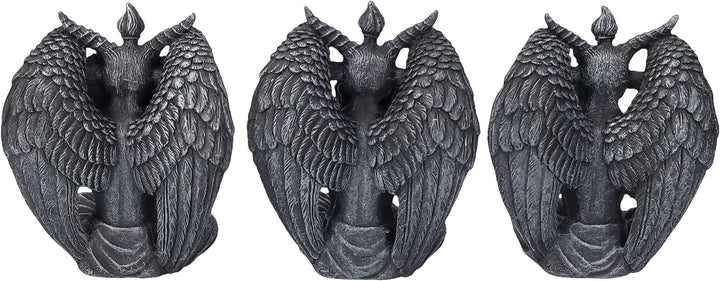 Pacific Giftware Baphomet Figuren Set - Nichts Böses sehen hören Sagen - Gothic Statue Deko Teufel