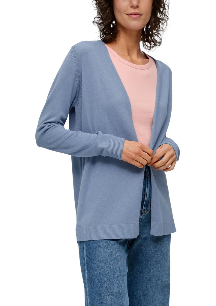 s.Oliver Strickjacke aus Viskosemix 48 5271_blassblau, 48 5271_blassblau