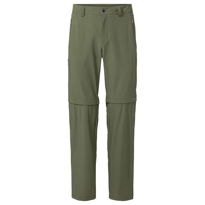 VAUDE Men's Stretch T-Zip Pants II, Hiking Pants Cedar Wood 46-Short, Cedar Wood 46-Short