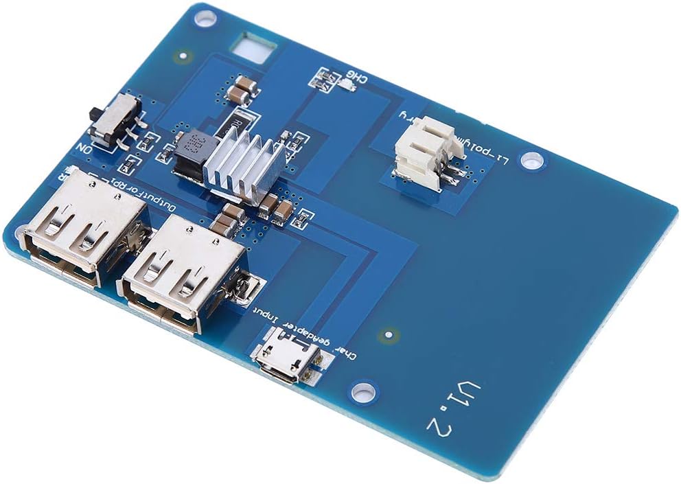 USV-Erweiterungsplatine, 3800 MAh Lipo-Batteriemodul, Dual-USB-Ausgang, Passend für