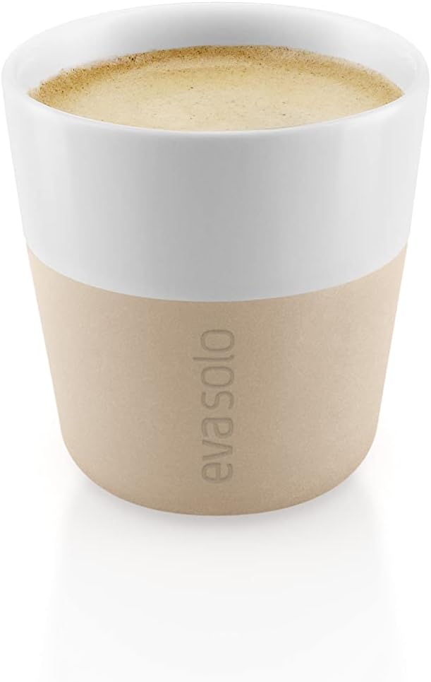 EVA SOLO | Espresso Becher | 80 ml | Gut zu halten durch Silikonbeschichtung | Spülmaschinenfest | S