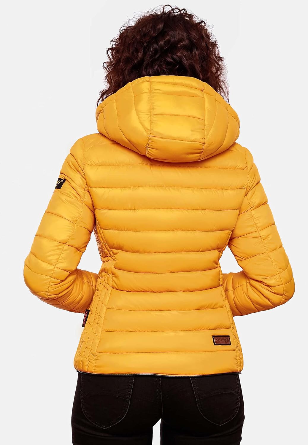 Navahoo Damen leichte Übergangsjacke Steppjacke mit Kapuze Lulana XS-XXL XS Gelb, XS Gelb