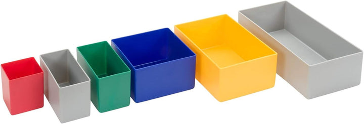 1a-TopStore 10 Stk. Einsatzkästen Einsatzboxen Schubladen-Einsatzkasten Sortierboxen, 32 Grössen, 5