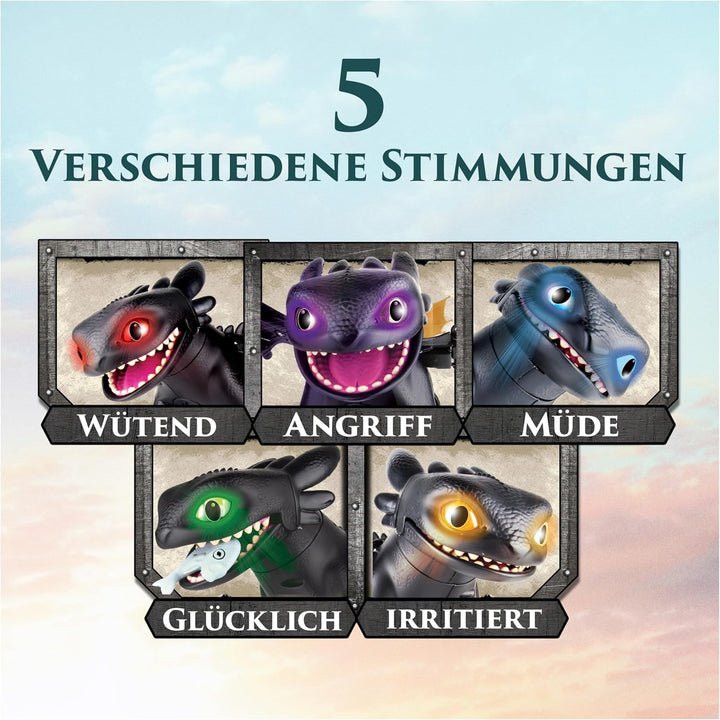 Dreamworks How to Train your Dragon, Interaktive Drachenfigur Ohnezahn mit Licht- und Soundeffekten