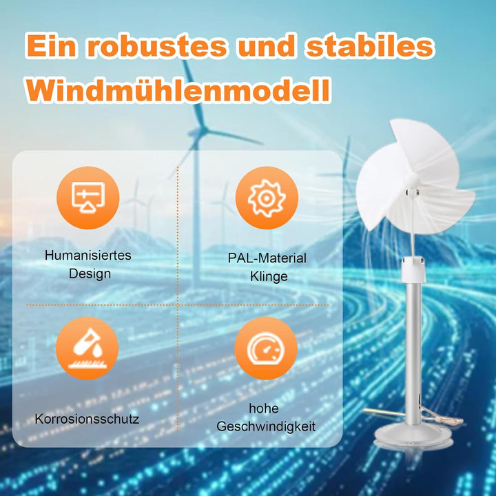 Cozyel Windturbine Generator 12V 10W Windgenerator, Vertikale Windkraftanlage Spirale Windkraftanlag