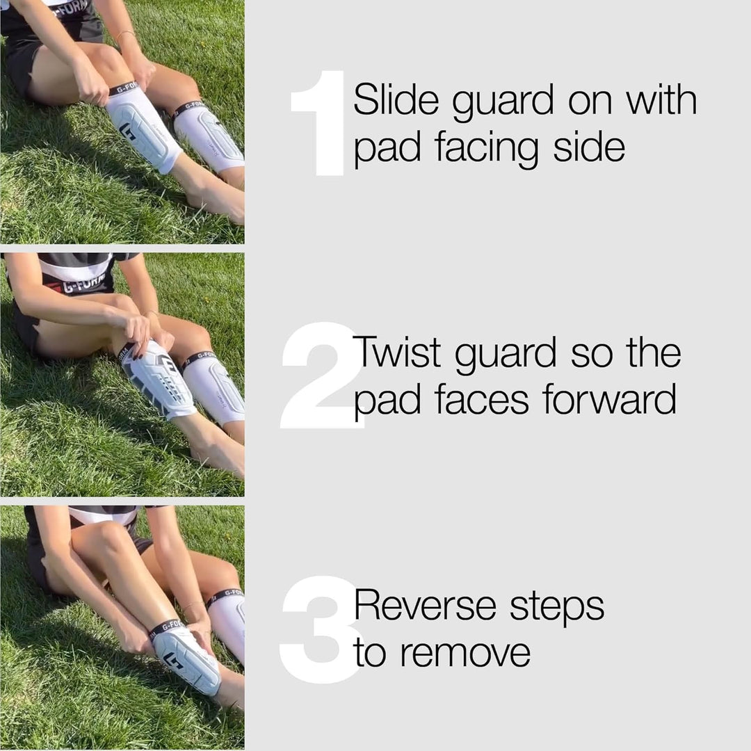 G-Form Pro-S Vento CE Fussball Schienbeinschoner Schwarz Youth L/XL, Schwarz Youth L/XL