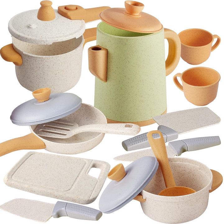 Kinderküche Zubehör, Matschküche Kinder Outdoor, Spielküche Zubehör, Topfset Kochgeschirr, Küchen Sp