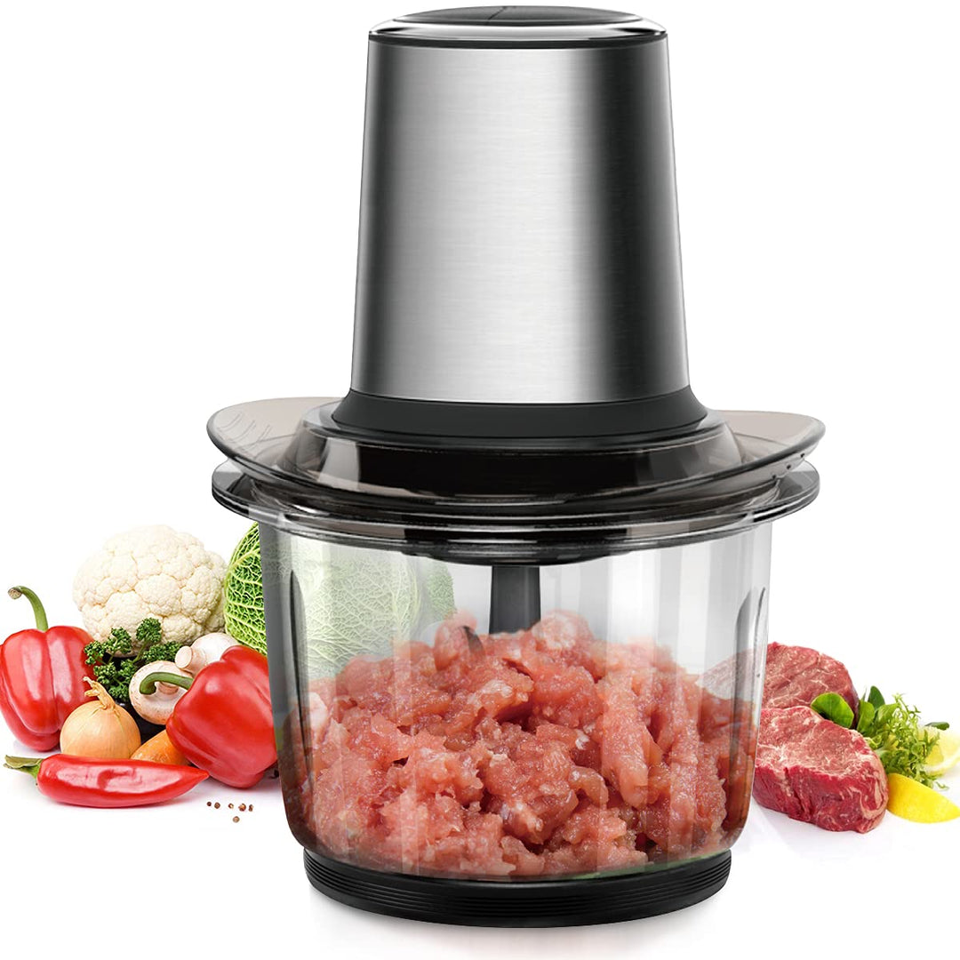 Zerkleinerer Küche Elektrisch, Multizerkleinerer Elektrisch 400W mit 1.5L Glasbehälte, Food Processo