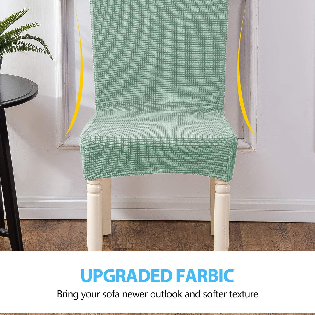 VanderHOME Jacquard Stuhlhussen Stretch Esszimmerstuhlhussen Dicker Stuhl Sitzschutz Polyester Schon