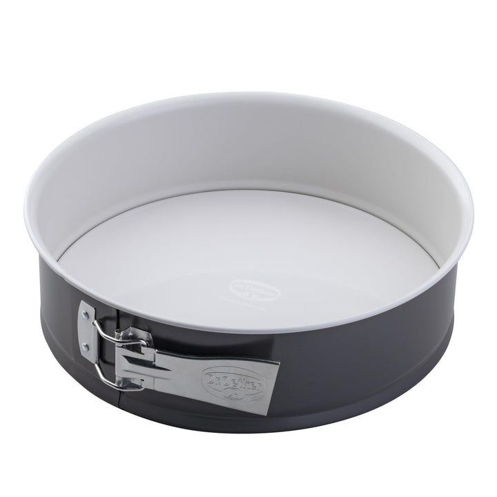 Dr. Oetker Springform Ø 26 cm EXCLUSIVE, Backform mit schnitt- & kratzfestem Flachboden mit Emaille-