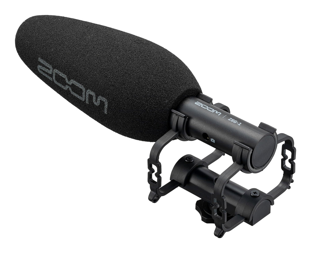 Zoom ZSG-1 Stereo-On-Camera-Mikrofon, hochgerichtet, stossabsorbierend, leicht, für Content-Erstelle