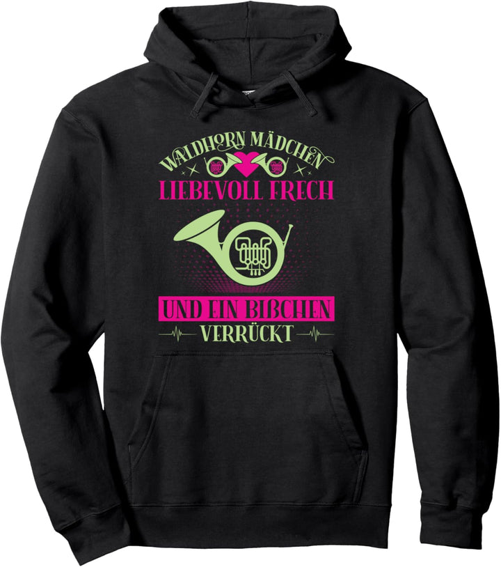 Waldhorn Mädchen Pullover Hoodie
