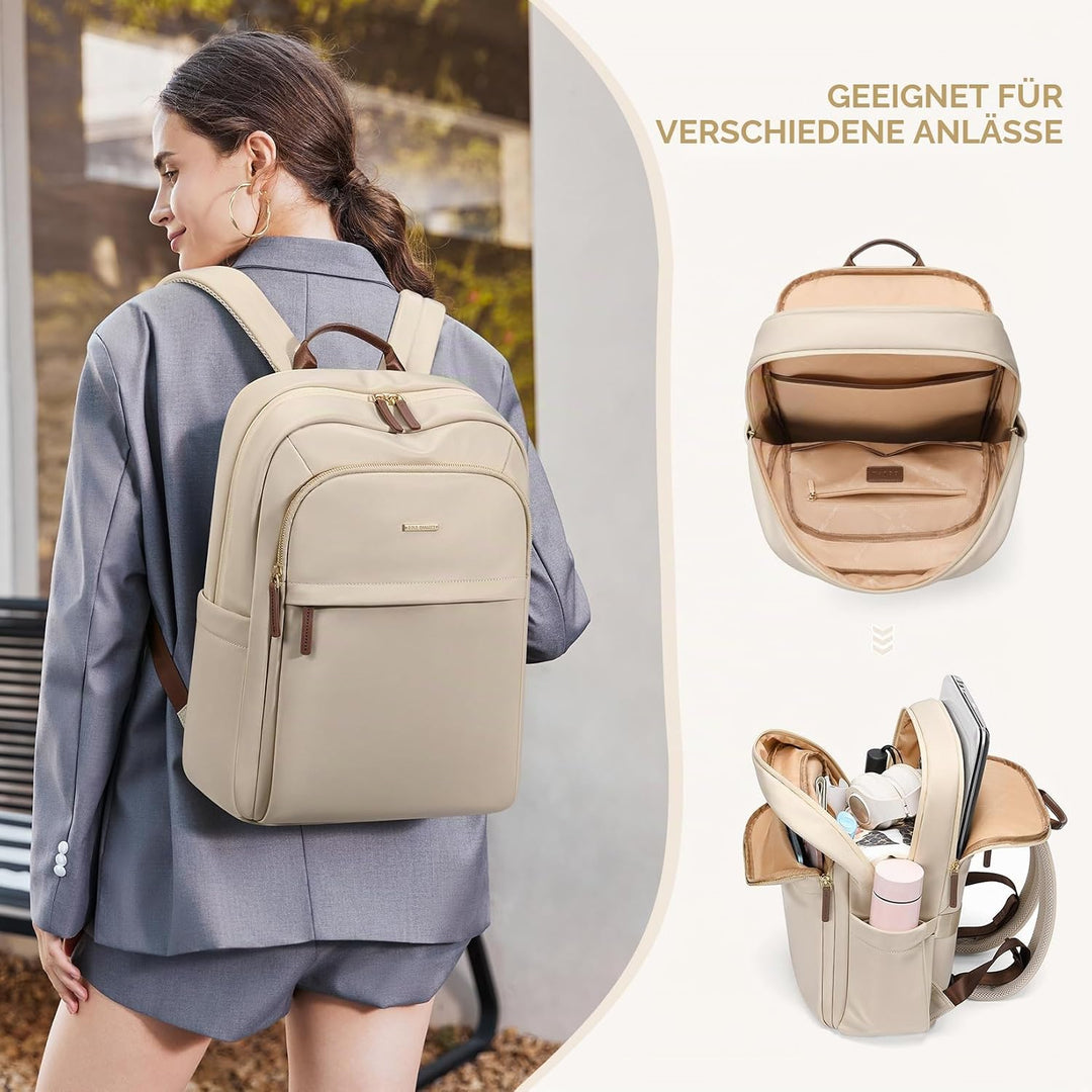 Rucksack Damen Herren, Laptop Schulrucksack,Women Travel Backpack Elegant für Uni Reise Büro, Tagesr