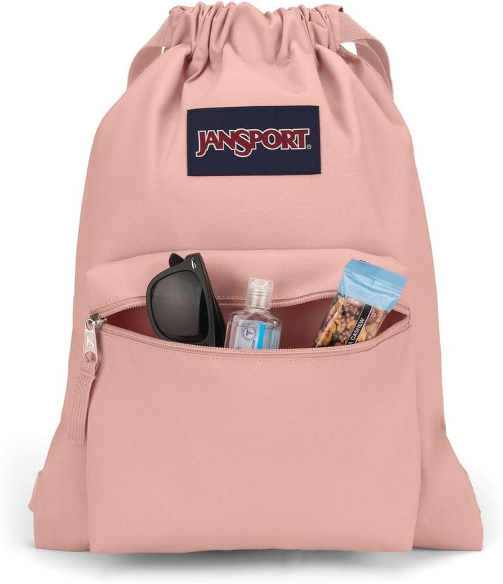 JanSport DRAWSACK Kleiner Rucksack,Misty Rose, Misty Rose