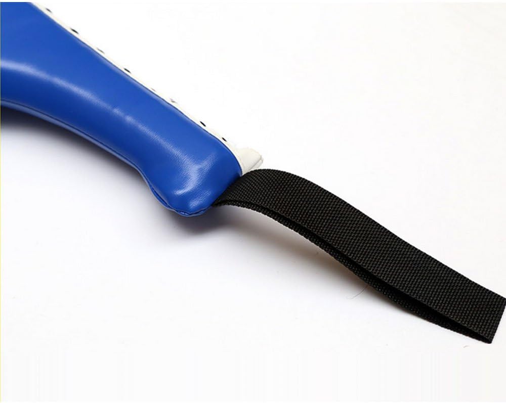 Luniquz PU-Leder Taekwondo Handpratze Doppelpolster Hand Schlag Pratze Taekwondo Fusstechniken Train