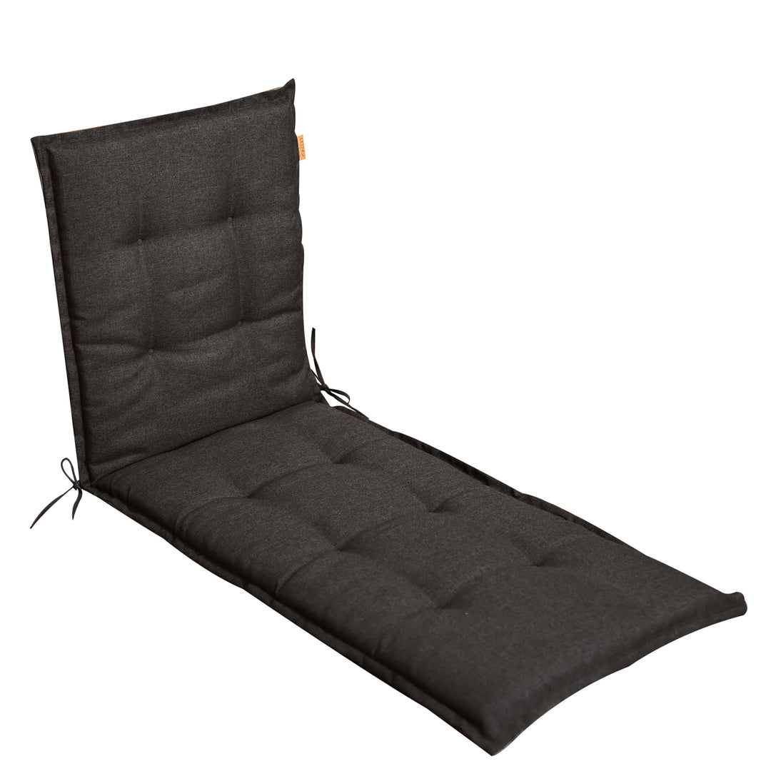 LILENO HOME Sonnenliege Auflage als [1er Set - Rollliege] in Anthrazit - Gartenliegen Auflage perfek