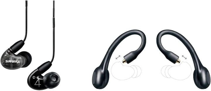 Shure AONIC 4 kabelgebundene Sound Isolating Ohrhörer, detailreicher Klang, Zweifach-Hybrid-Treiber