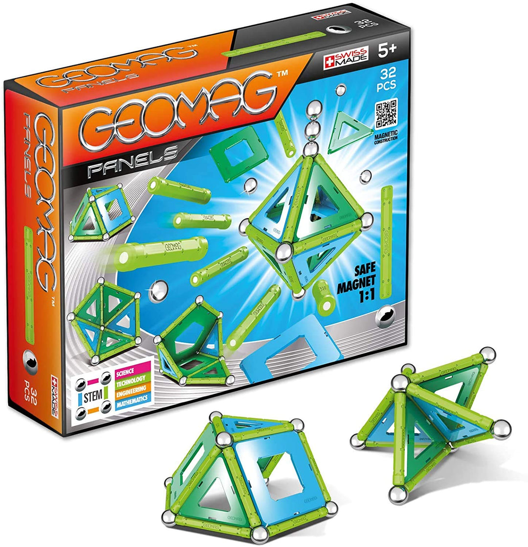 Geomag, Classic Panels, 460, Magnetkonstruktionen und Lernspiele, 32-teilig 32 Stück, 8 inches (L) x