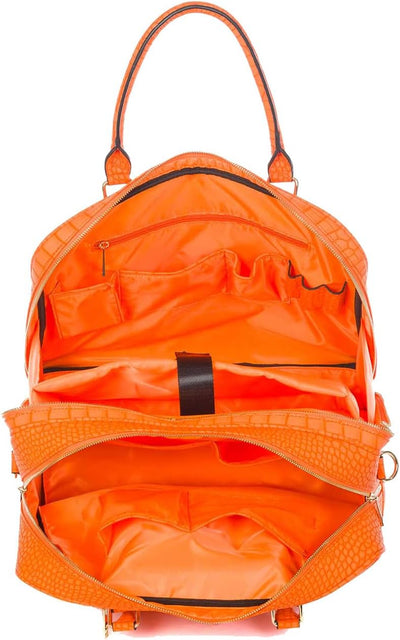 Bowatex Aktentasche Laptop Trolley für Damen klein mit Rollen Orange