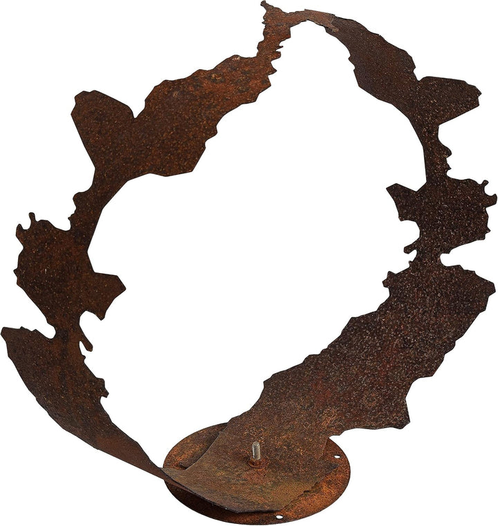 ESTEXO Dekofigur Gartendeko Edelrost Skulptur Gartenskulptur Rost Figur Dekoration Deko 48 cm, 48 cm