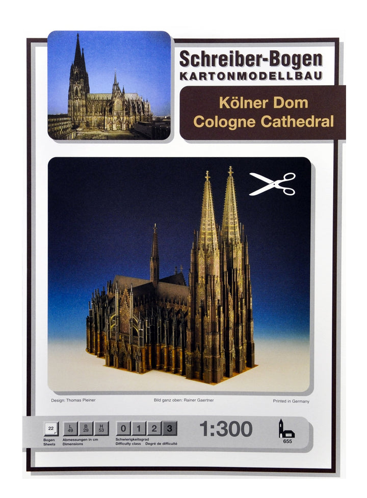 Aue-Verlag Modellbausatz Kölner Dom, 49 x 29 x 53 cm