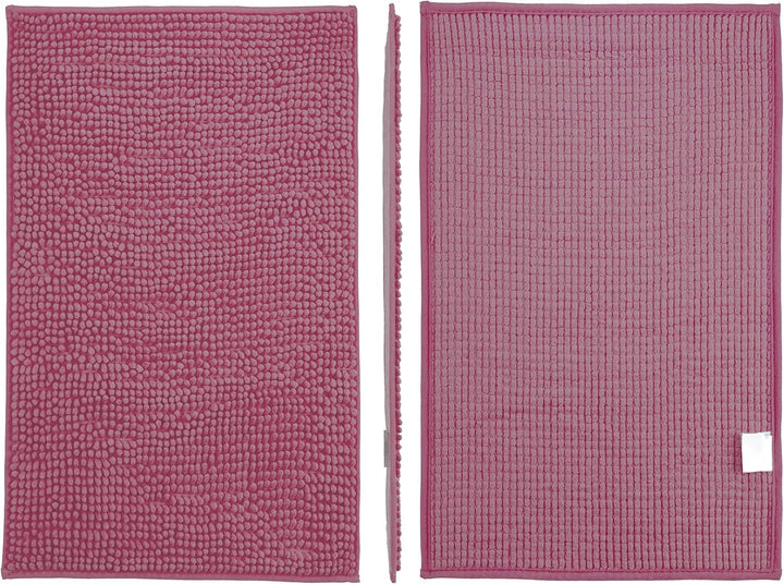 Brandsseller Moderne Chenille Badmatte Duschmatte Badeteppich im Shaggy Style (70x120 cm, Lila) 70x1