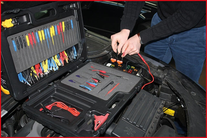 KS Tools 150.0950 12/24V Master Diagnose Prüf- und Mess-Kabel-Satz, 92-tlg.