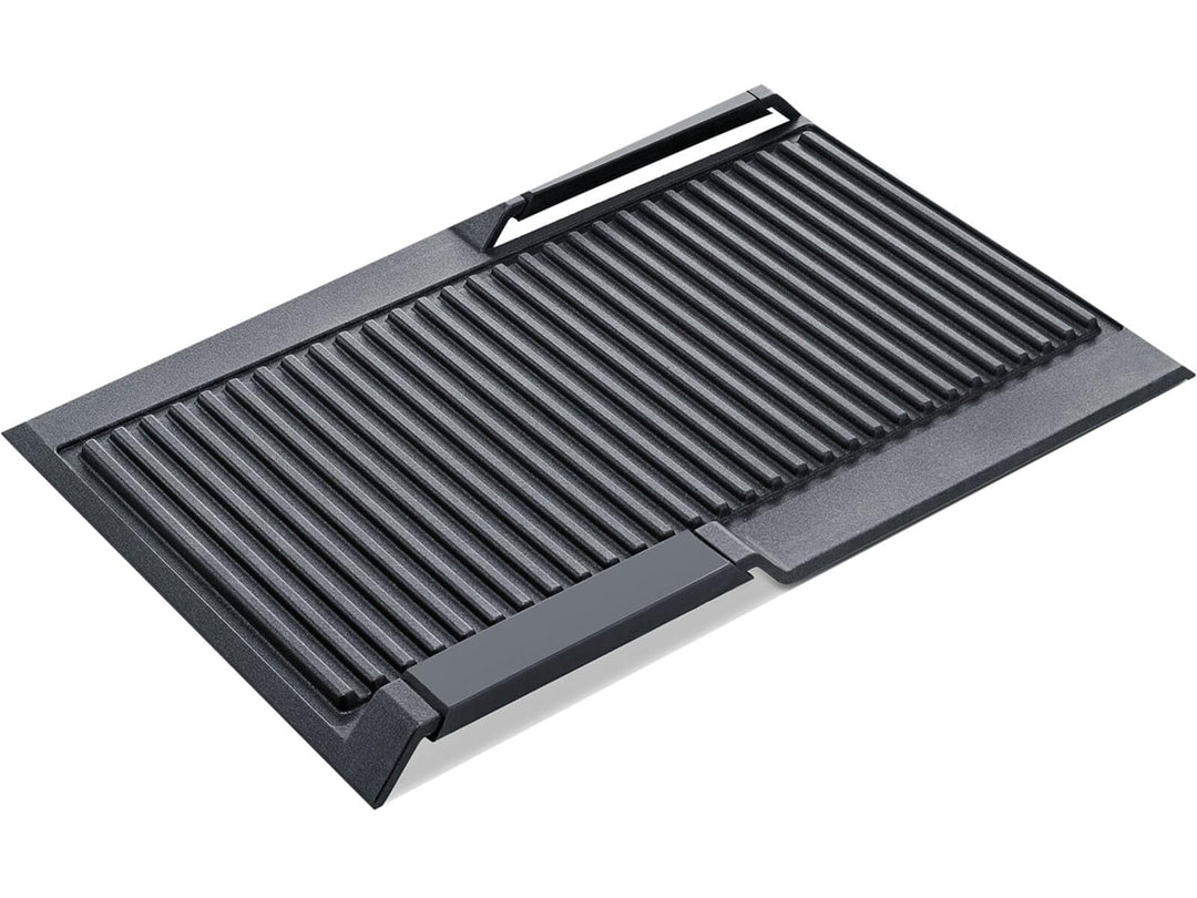 Bosch HEZ390522 Zubehör für Kochfelder, Grillplatte, ideal für das Braten von Steak und Gemüse wie a
