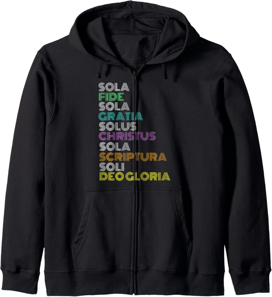 Reformierte christliche Fünf 5 Solas Reformation Day Church Kapuzenjacke
