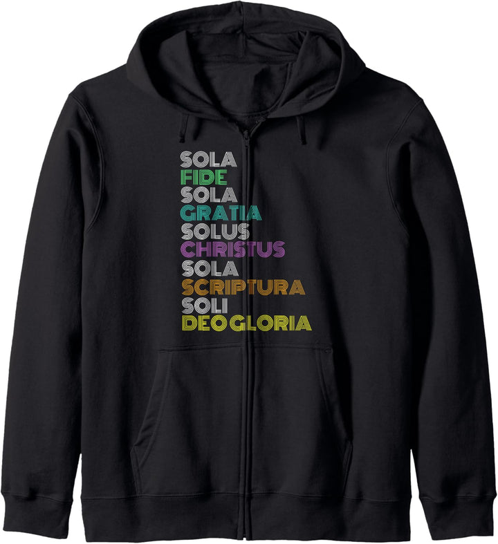 Reformierte christliche Fünf 5 Solas Reformation Day Church Kapuzenjacke