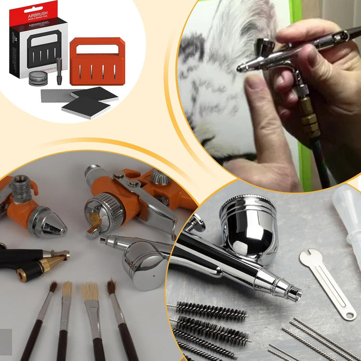 Airbrush-Nadelschärfer – Airbrush-Nadel-Restaurator, Airbrush-Schärf-Set für Nageldesign, Automobil-