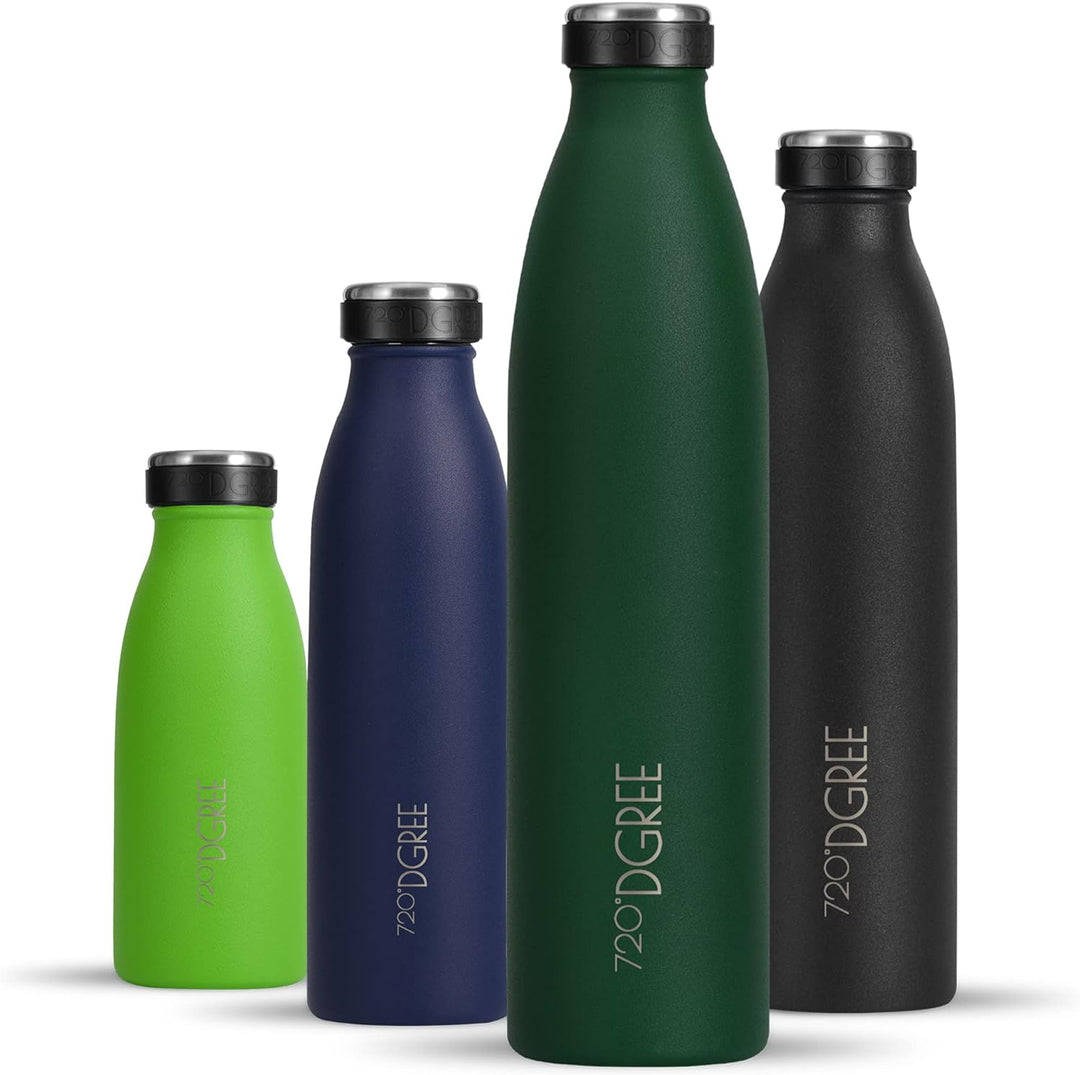 720°DGREE Edelstahl Trinkflasche “milkyBottle” - 750ml - BPA-Frei, Auslaufsicher, Kohlensäure geeign