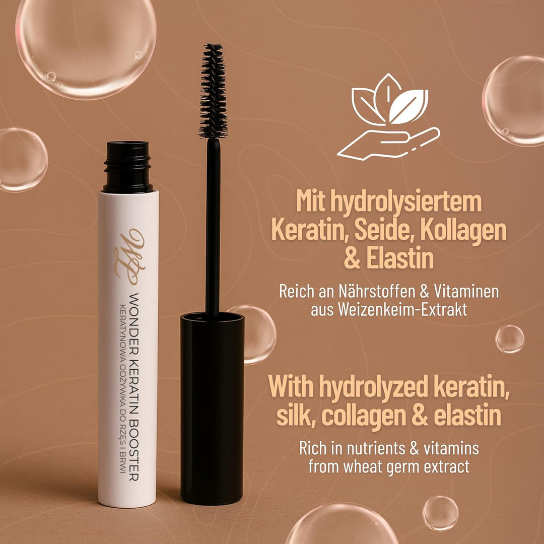 Keratin Booster 7 ml – Pflege nach Wimpernlifting & Brow Laminierung – Für Wimpern und Augenbrauen –