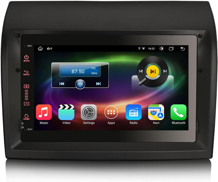 Erisin 7 Zoll 8-Kern 4GB RAM 64GB ROM Android 12 Autoradio mit GPS Navi Für FIAT Ducato Citroen Jump