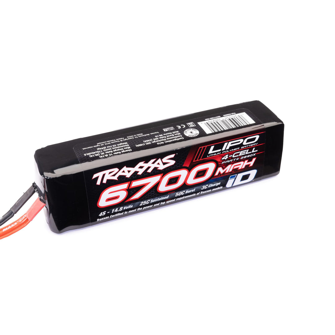 Traxxas LIPO 6700mAh 14,8V 4 Zellen 25C mit Traxxas iD Stecker