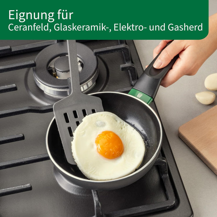 FACKELMANN Chefkoch Aluminium-Pfanne Ø16 cm Bielefeld mit Keramik-Antihaft-Beschichtung – Bratpfanne