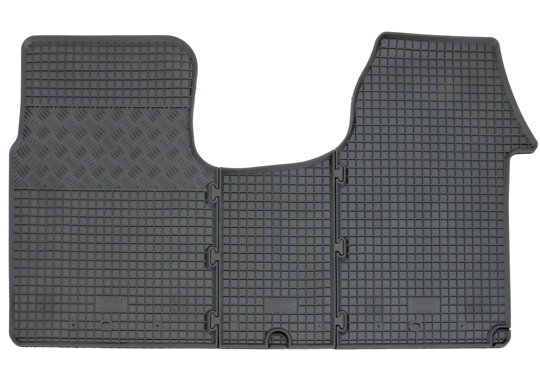 AD Tuning RI902198 Gummifussmatten Set, 3-teilig, Gummi Fussmatten