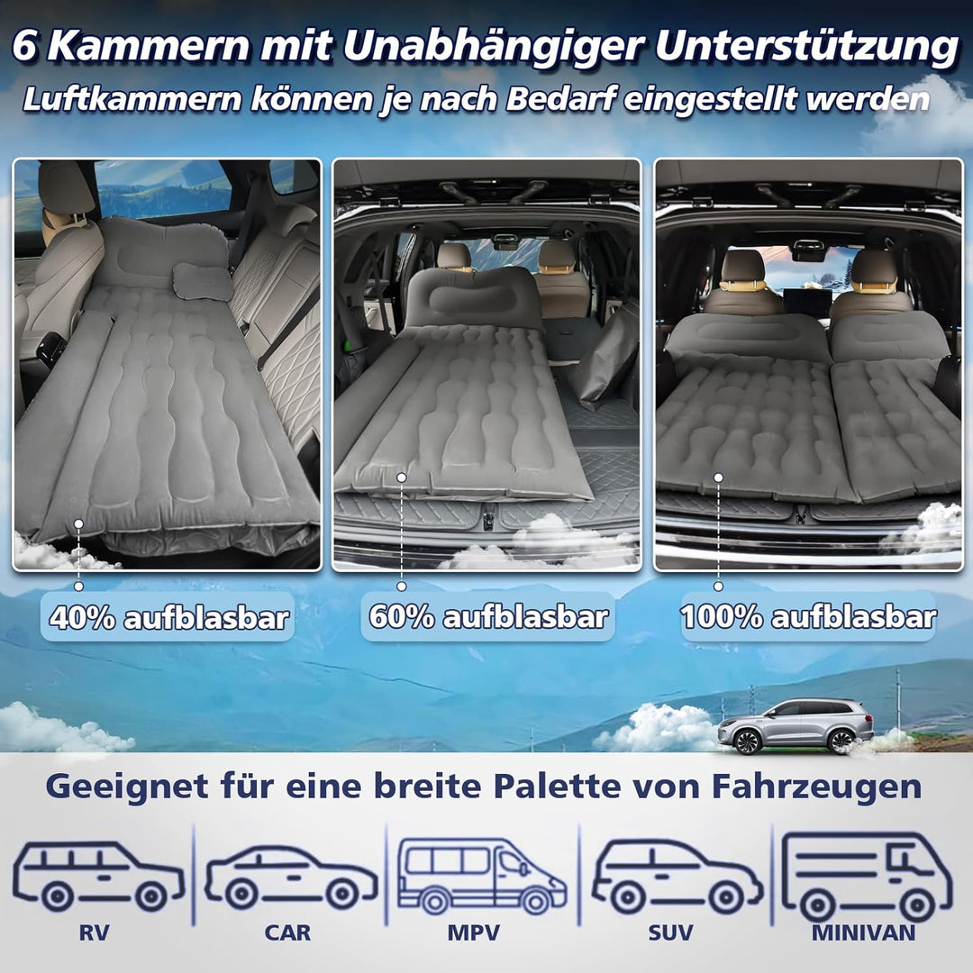 FORMIZON SUV Aufblasbare Matratze, 180 * 140cm Auto Luftmatratze, Aufblasbare Matratze Kofferraum mi