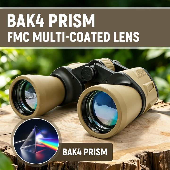 20x50 Fernglas für Erwachsene Hochleistungs, HD Fernglas Nachtsicht mit BAK4 Prism Kompaktes Fernglä