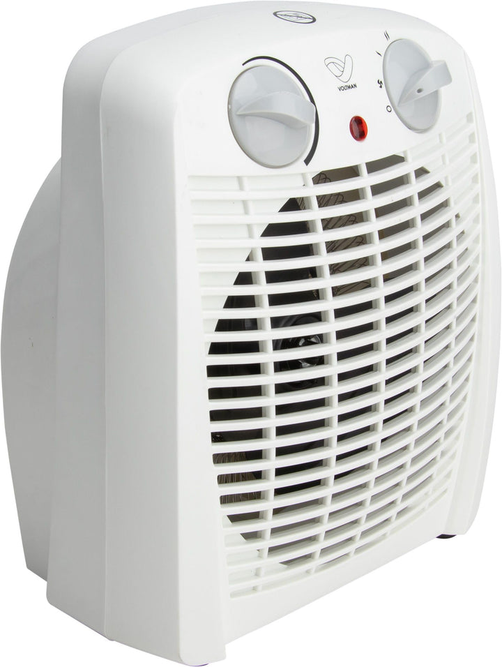 DIO - Tragbarer Heizlüfter 2000W - Regelbarer Thermostat - 2 Heizleistungen - 3 Modi - Kompakt und L