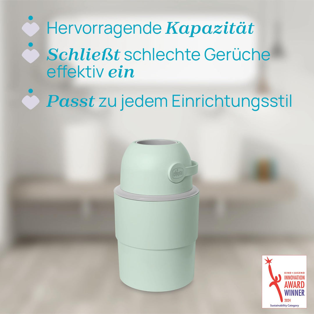 Chicco Teleskop-Windeleimer, Geräumig und Praktisch, Kompaktes Design, Kompatibel mit Chicco Odour O